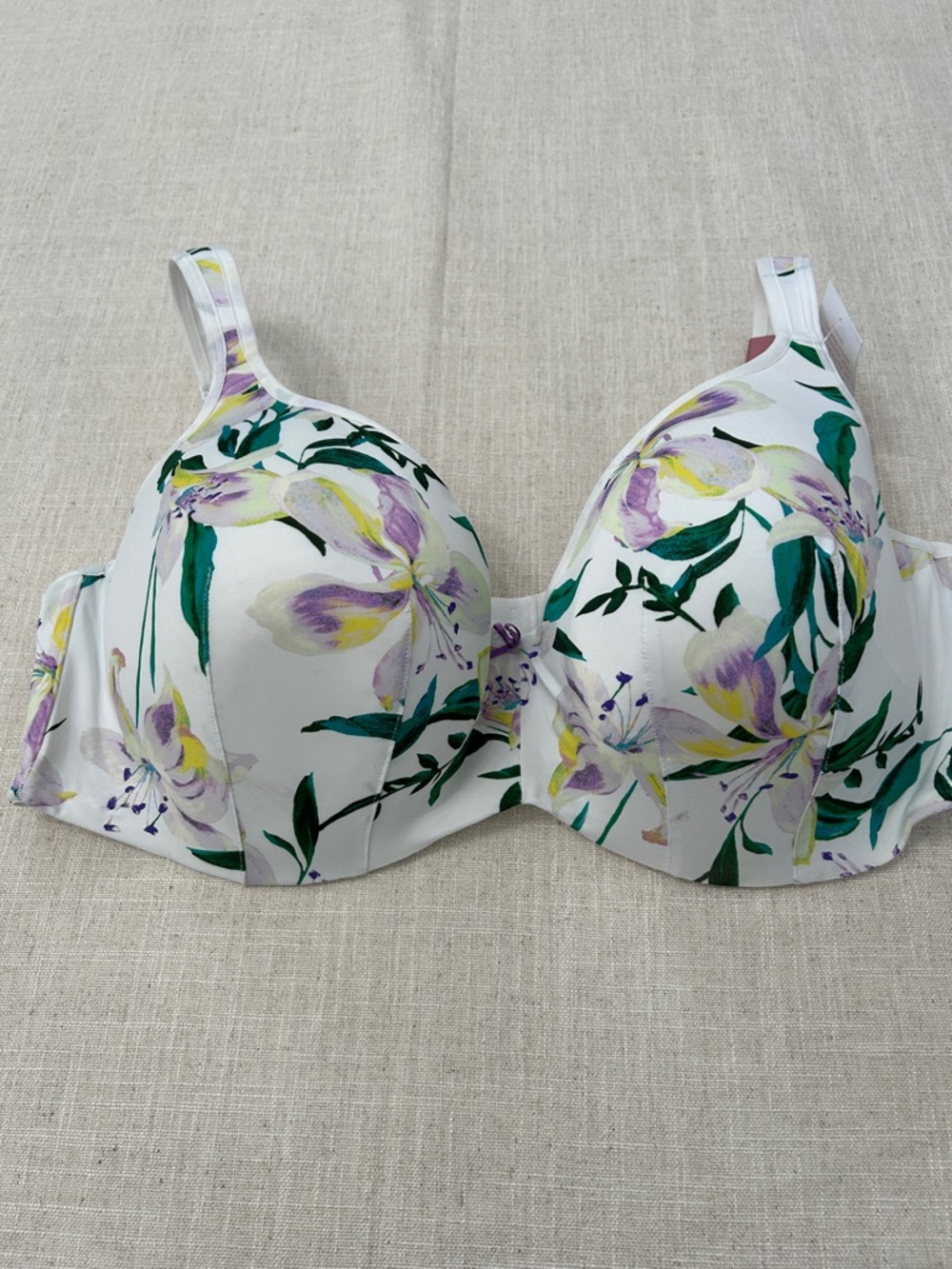 Cacique Lightly Lined Balconette Floral Bra Feminine 44DDD NWT - Picture 9 of 9